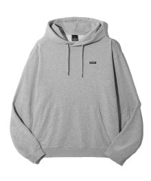 BASIC LOGO HOODIE (MELANGE GREY) [LRSFCTH719M]