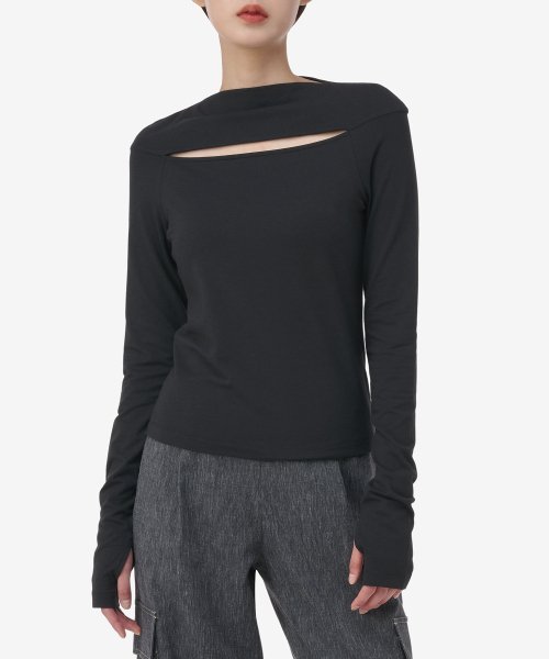 Helmut lang discount shoulder cutout turtleneck