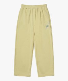 ESSENTIAL PAINTED WIDE PANTS-LIGHT YELLOW