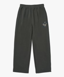 ESSENTIAL PAINTED WIDE PANTS-CHARCOAL