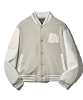 SUEDE VARSITY JACKET (BEIGE) [LRSFCUA714M]