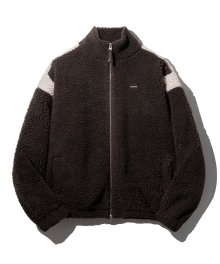 BOA COLOR MATCH ZIP-UP JACKET (BROWN) [LRSWCFU906M]