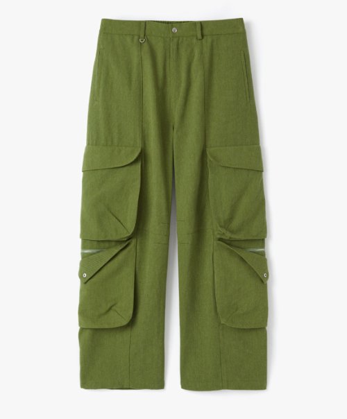 Брюки карго из хлопка - Green