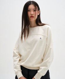 [23FW clove] Point Sweatshirt (Cream)