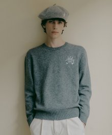 MOUVEMENT SYMBOL JACQUARD KNIT dark gray