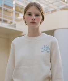 MOUVEMENT SYMBOL JACQUARD KNIT ivory