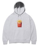 한량(HANRYANG) HR 0041 french fries hoodie melange gray  프렌치프라이 그레이 후드