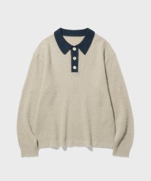 MOHAIR RUGBY KNIT (IVORY)