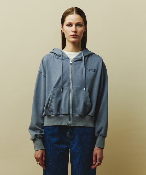 Базовое худи на молнии Blue