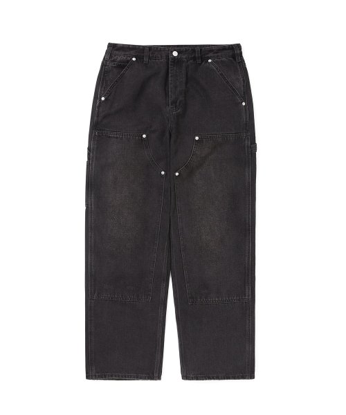 MUSINSA | thisisneverthat® Denim Carpenter Pant Black