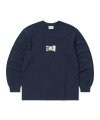 Cutout Letters L/S Tee Navy