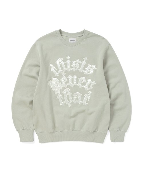 디스이즈네버댓(THISISNEVERTHAT) Fortuna Applique Crewneck