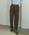 P10022 Color carpenter pants_Brown