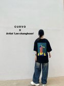 쿠르보(CURVO) 아티스트 티셔츠_남녀공용