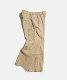 Washed Canvas Work Pants Tan