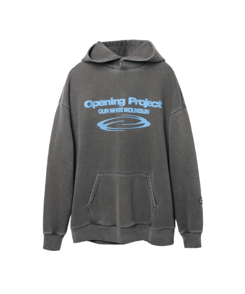 오프닝프로젝트(OPENING PROJECT) Identity Hoodie - Washed Black/Blue - 사이즈 & 후기 | 무신사