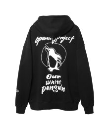 Our White Penguin Hoodie - Black