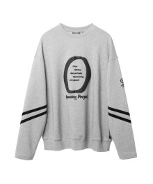 O Double Stripe Sweatshirt - Melange Grey