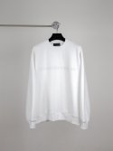 고저(GOZER) OVERSIZED  STAYHIGHDOWNLOW BASIC CREW_WHITE