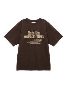 MATIN NOSTALGIC LETTERING TOP IN BROWN