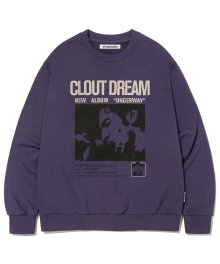 FRONT MAN CREWNECK [PURPLE GREY]