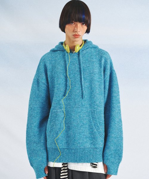 메인부스(MAINBOOTH) Afterglow Hoodie Sweater(OCEAN BLUE