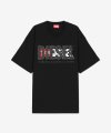 남성 나벨 M1 반소매 티셔츠 - 블랙 / A117770PATI9XX