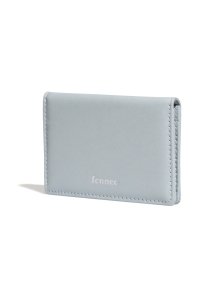 CRINKLE SOFT CARD CASE - MID GREY