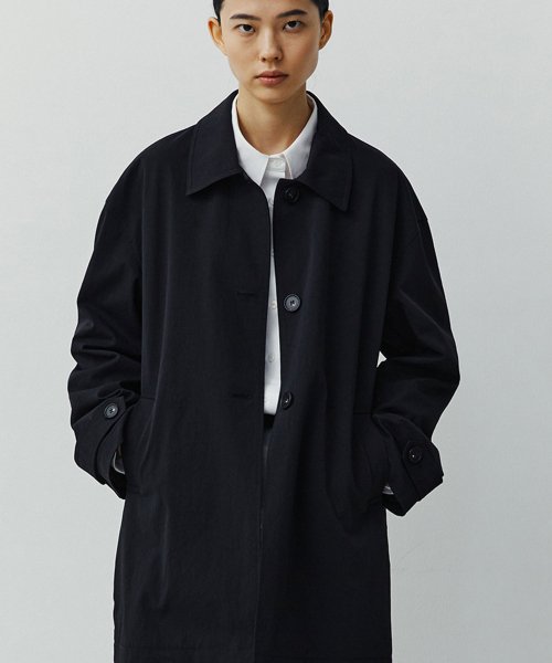 Black button sales up coat