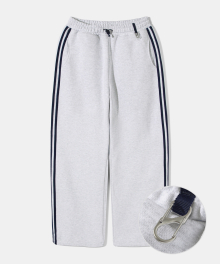 SVRL Club Wide String Sweat Pants P15 - White Melange