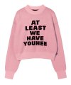 YOUHEE LETTERING PULLOVER KNIT PINK