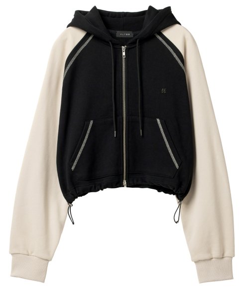 [MLB] W's Basic Luxleisure Crop Hood Zip Up ★大人気★ 