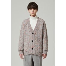 [black label] pattern wool cardigan CLWAW23712GYX