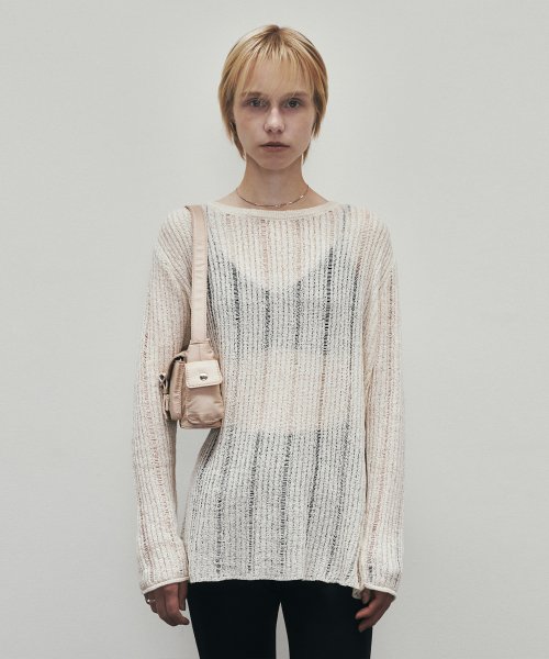 Soft Rope Slit трикотаж (Ivory)