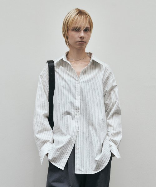 Standard Stripe Loose подгонка Cotton Shirt