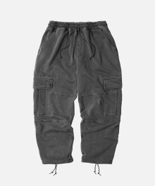 PIGMENT DYEING CARGO SWEAT PANTS _ CHARCOAL