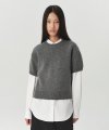 Double-Plain Wool Round Knit - Charcoal