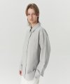 Classic Garment Cotton Shirts - Light Grey