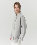 르바(LEVAR) Classic Garment Cotton Shirts - Light Grey