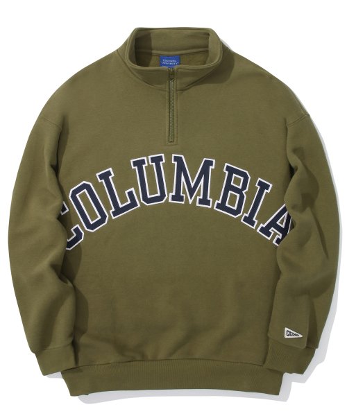 Оверсайз флисовая толстовка COLUMBIA ARCH HALF ZU Khaki Brown