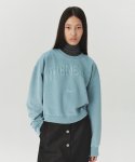 르바(LEVAR) Garment Dyeing Whenever Sweatshirt - Fade Blue