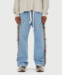 HP PAISLEY  PANTS (ver. DENIM LIGHT BLUE)