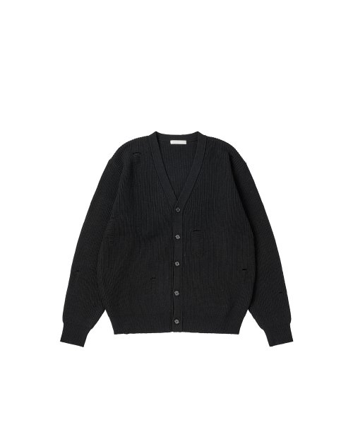 Кардиган с потёртостями Damaged (Black)