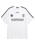 밴웍스(VANNWORKS) 블록코어  엠블럼 라운드넥 반팔 티셔츠 (VS0039) 화이트/블랙