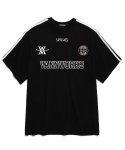 밴웍스(VANNWORKS) 블록코어  엠블럼 라운드넥 반팔 티셔츠 (VS0039) 블랙/화이트