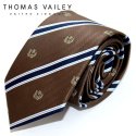 토마스 베일리(THOMAS VAILEY) 패션넥타이-티크레스트 브라운 7cm