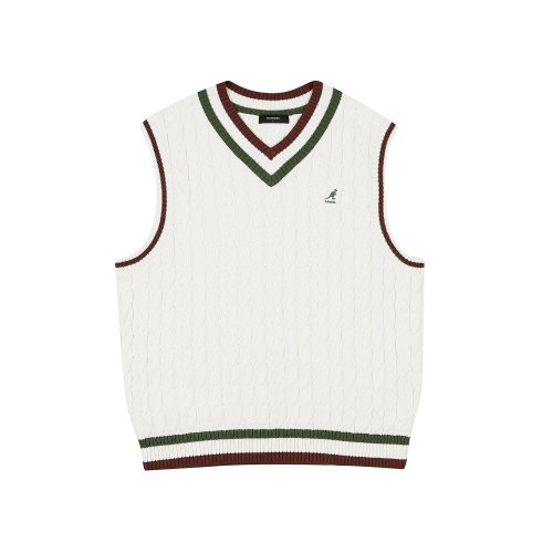 Вязаный жилет Preppy Cable 1870 IVORY