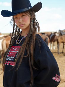 WESTERN SHOW SWEATSHIRT BLACK