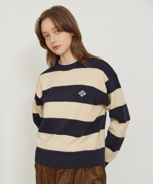 STRIPE CREW NECK трикотаж [4 COLOR]