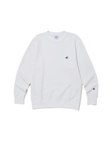 [ASIA] C로고 French Terry 크루넥 스웨트셔츠 (WHITE) CKTS3F302WT